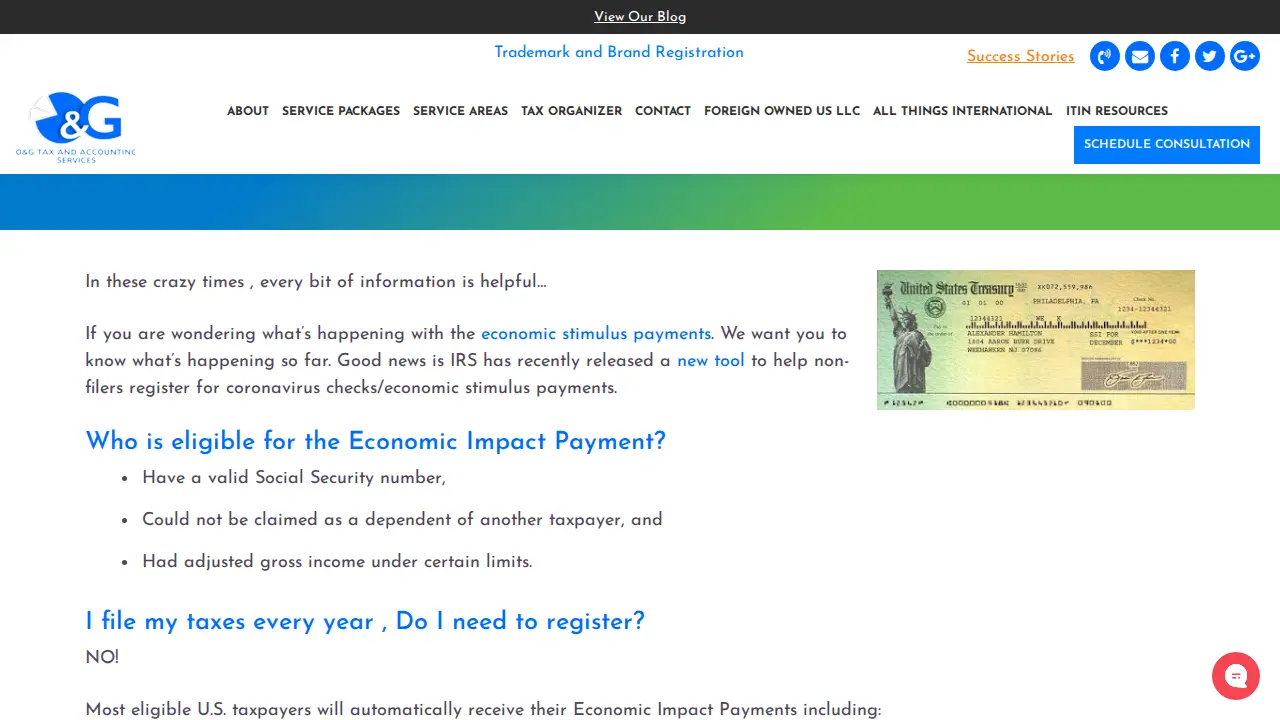 O&G Tax and Accounting page