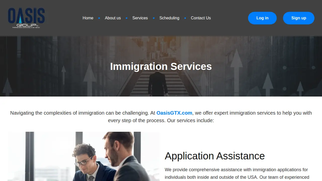 Oasis Group Tx page