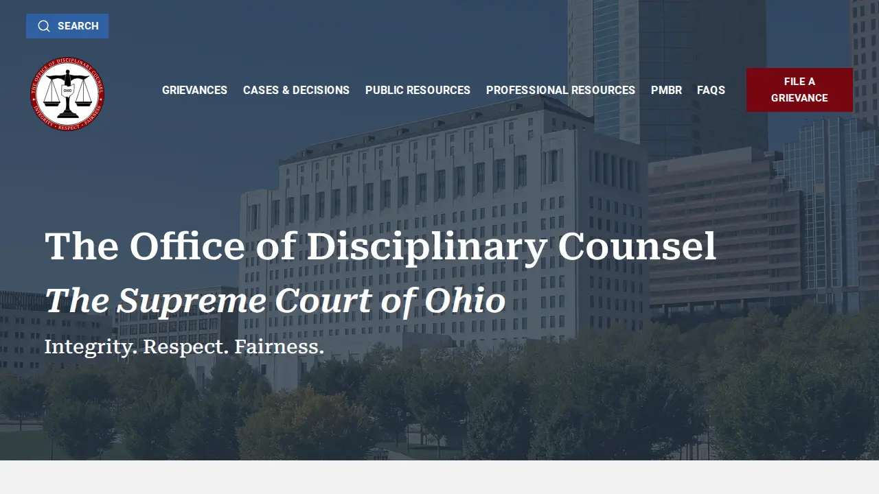The Office of Disciplinary Counsel The Supreme Court of Ohio
