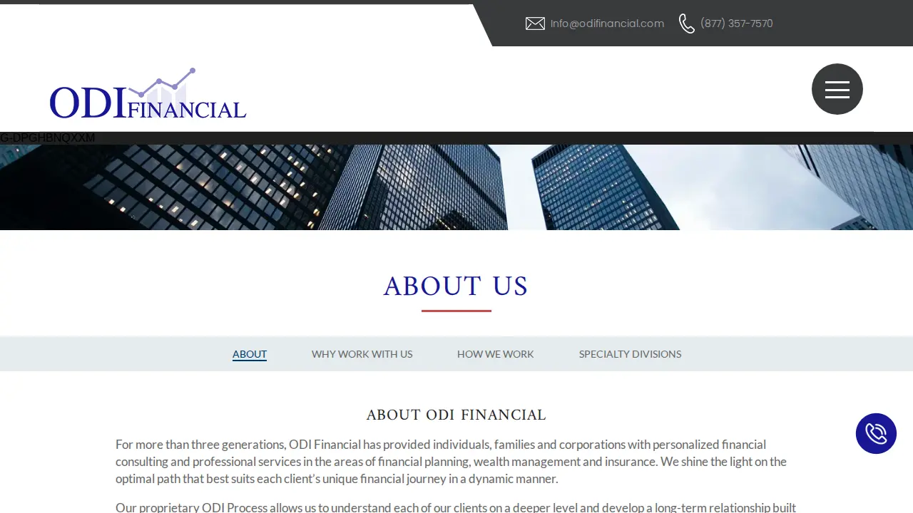 ODIFINANCIAL page