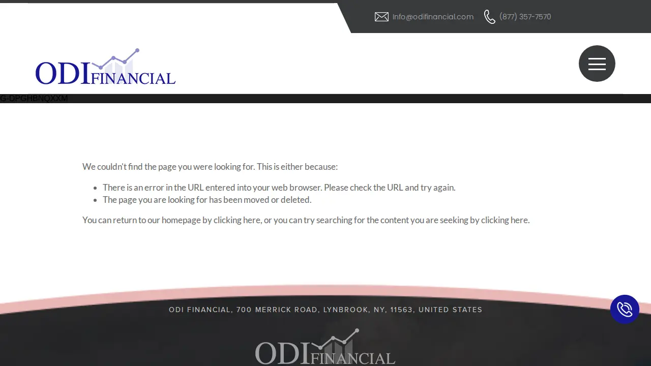ODIFINANCIAL page