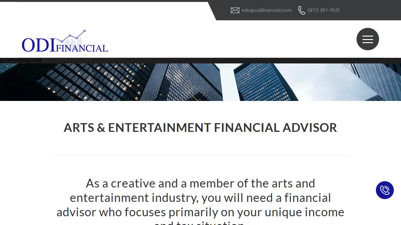 ODIFINANCIAL page