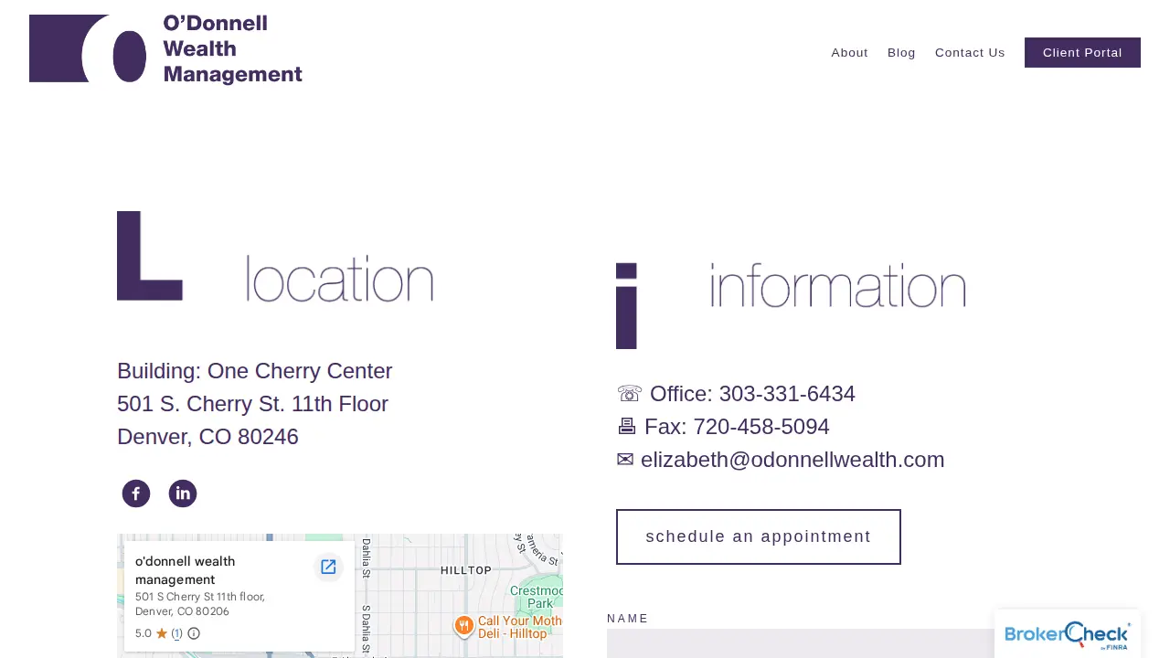 o'donnell wealth management page
