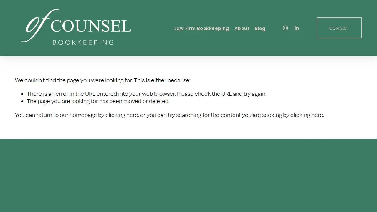 Of Counsel Bookkeeping Inc page