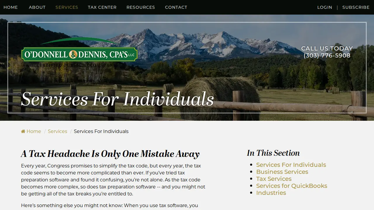 O'Donnell & Dennis CPAs, LLC page
