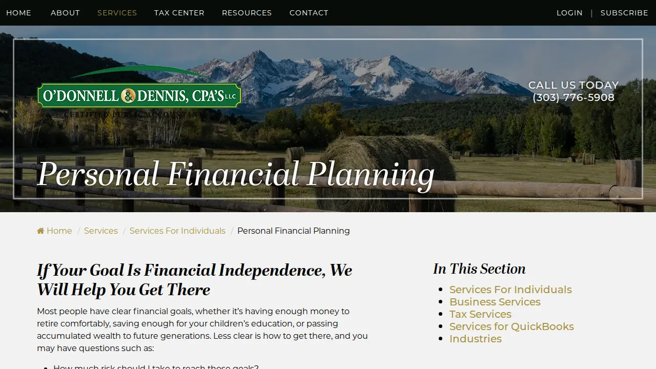 O'Donnell & Dennis CPAs, LLC page