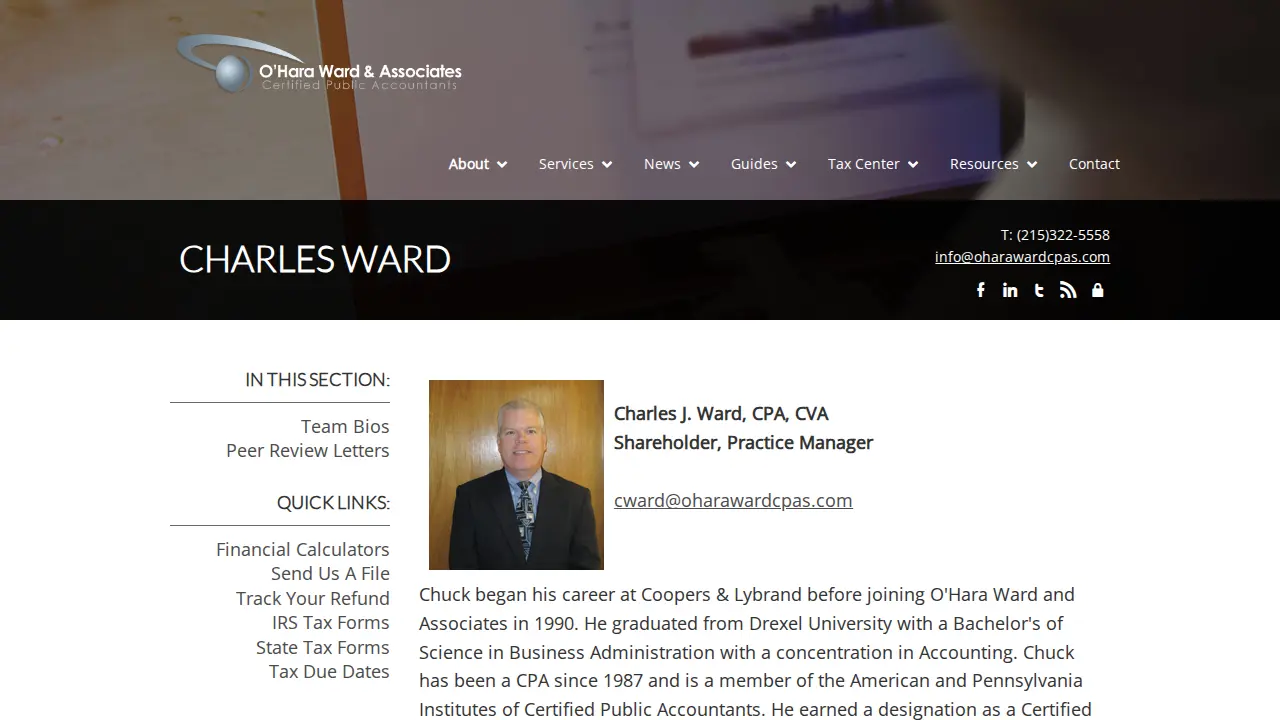 O'Hara Ward & Associates page
