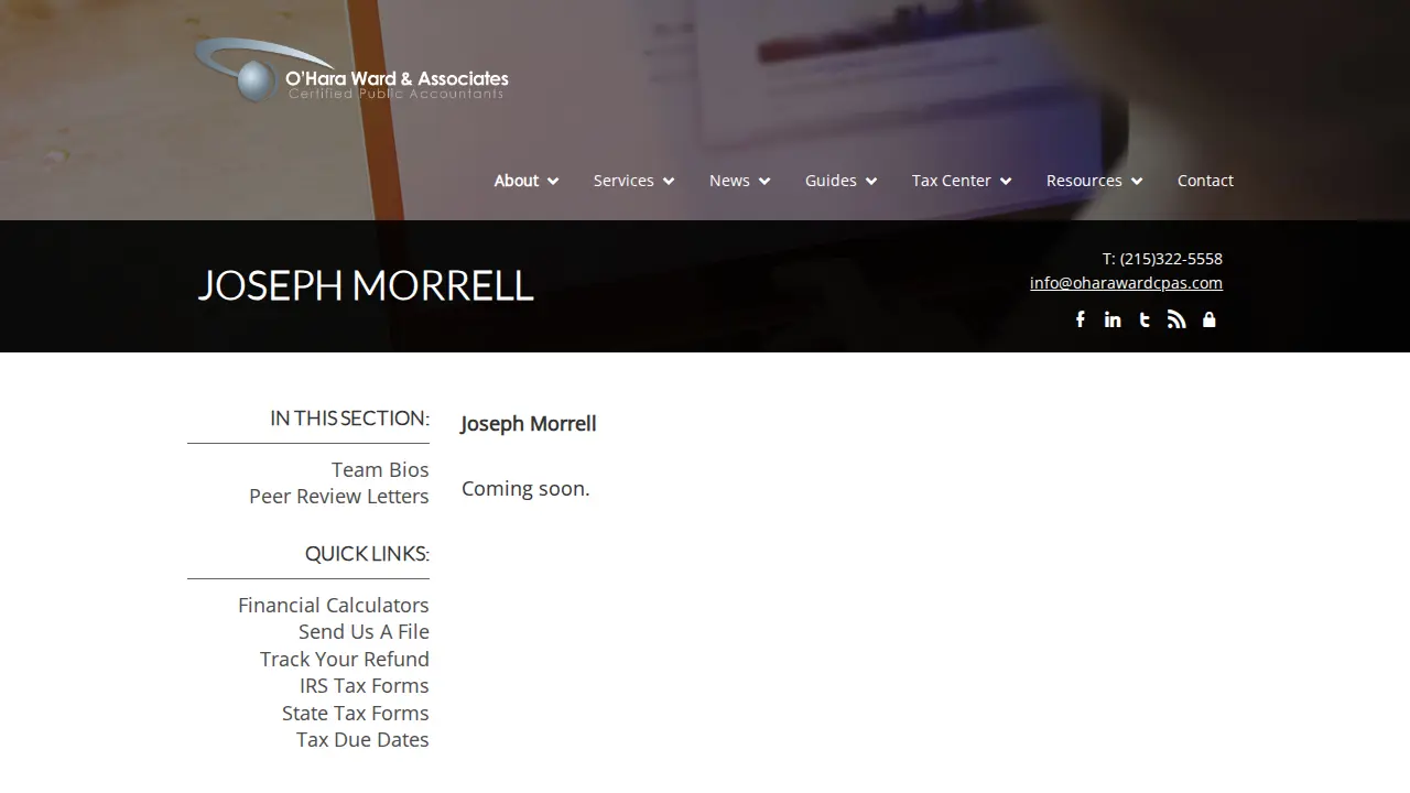 O'Hara Ward & Associates page