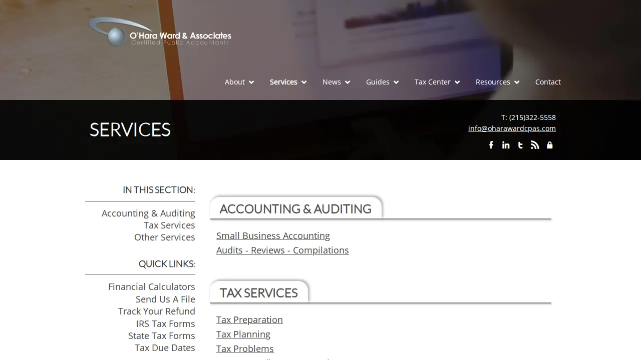 O'Hara Ward & Associates page