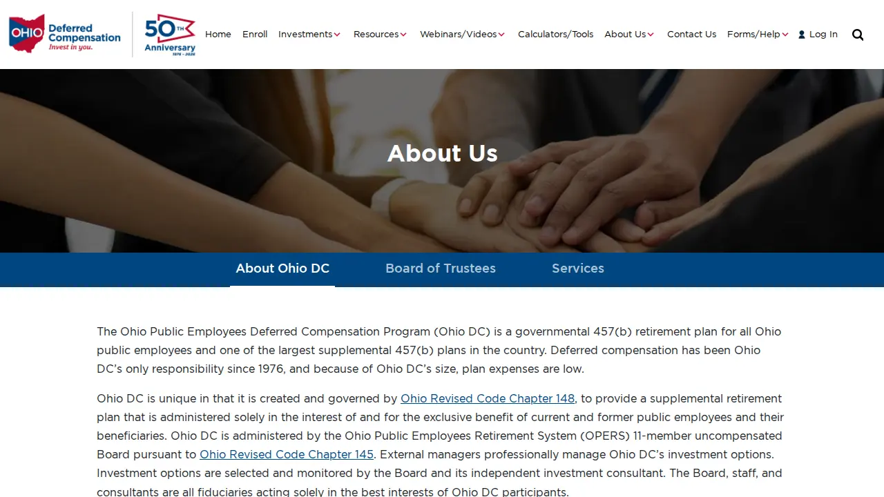 Ohio Deferred Compensation page