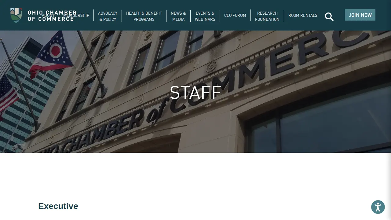 Ohio Chamber of Commerce page