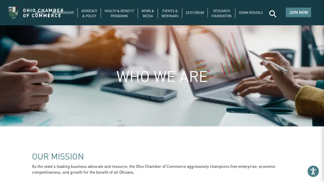 Ohio Chamber of Commerce page