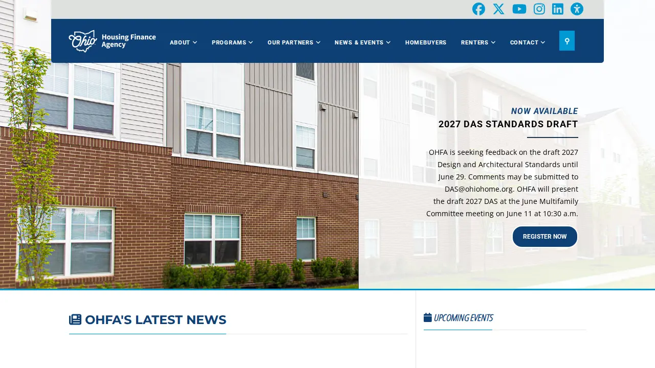 Ohio Housing Finance Agency (OHFA) website