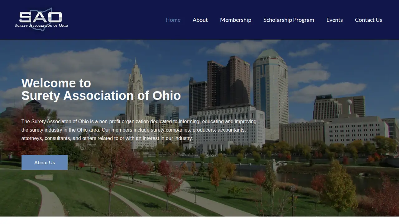 Surety Association of Ohio page