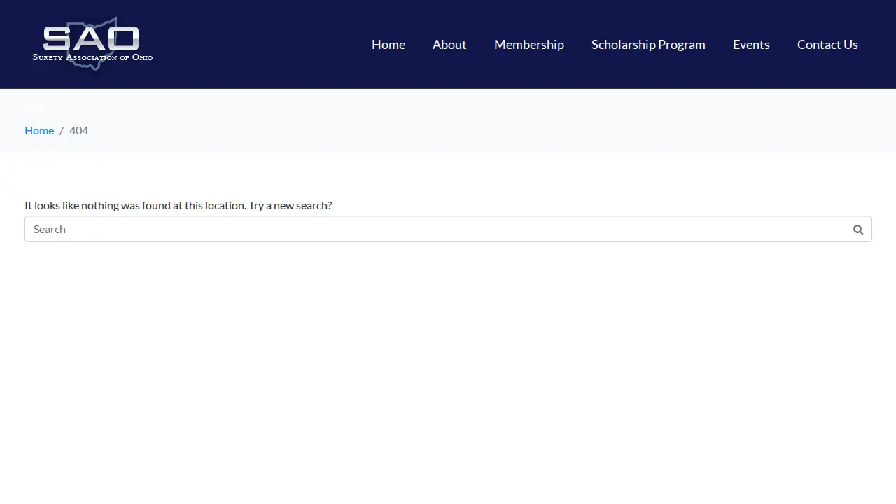 Surety Association of Ohio website