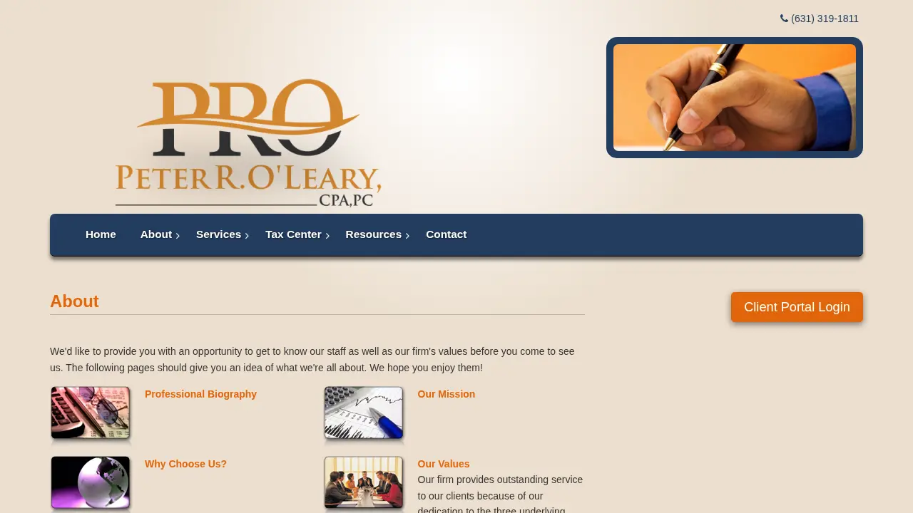 Peter R. O'Leary, CPA, P.C. page