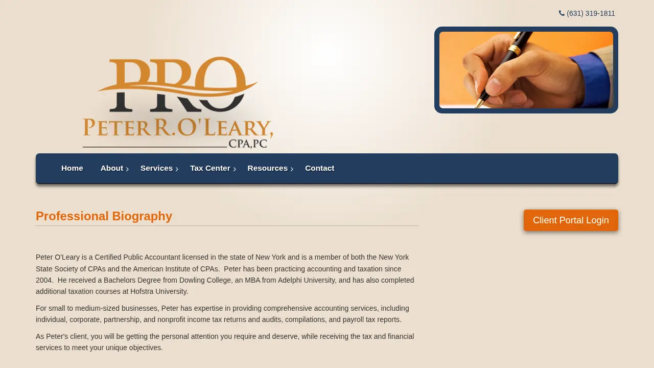 Peter R. O'Leary, CPA, P.C. page