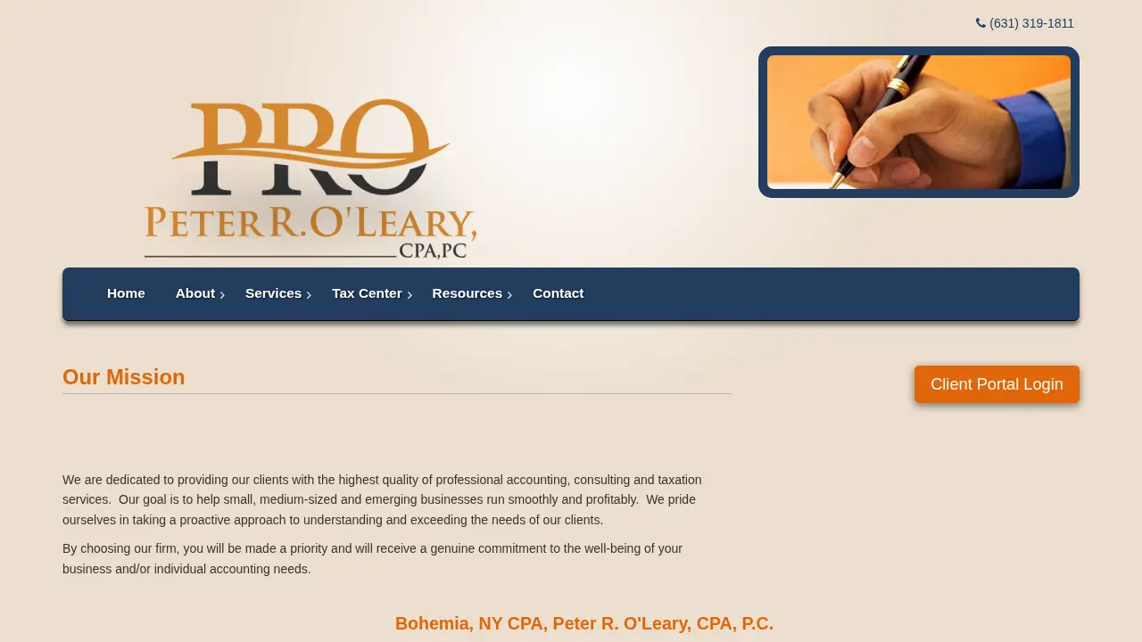 Peter R. O'Leary, CPA, P.C. page