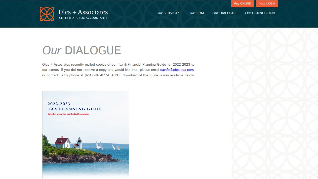 Oles + Associates page