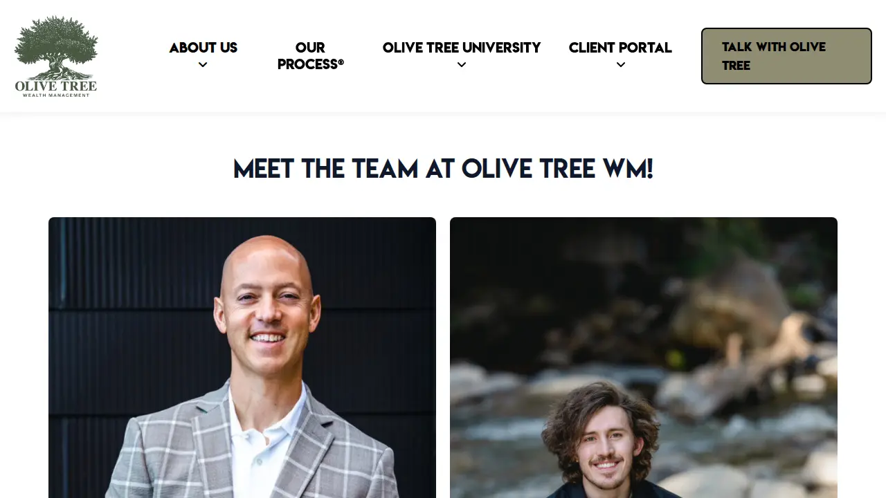 Olive Tree Wealth Management page