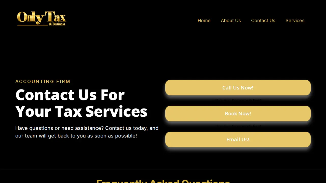 OnlyTax & Business page