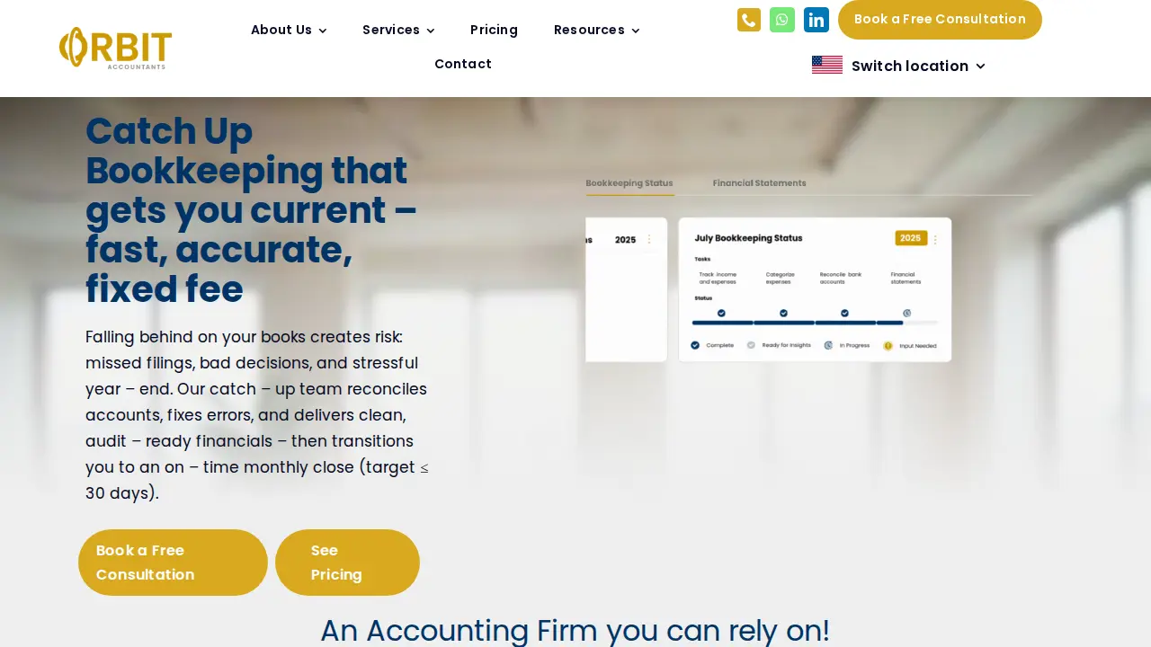 Orbit Accountants Wilmington, Delaware page