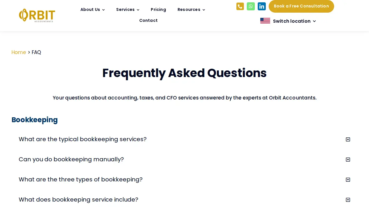 Orbit Accountants Wilmington, Delaware page
