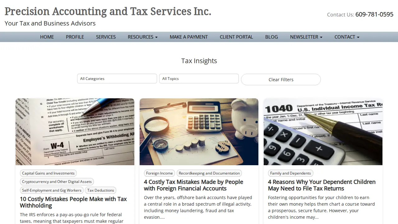 Ormsby & Associates, LLC. Accounting, Tax & Business Advisory page