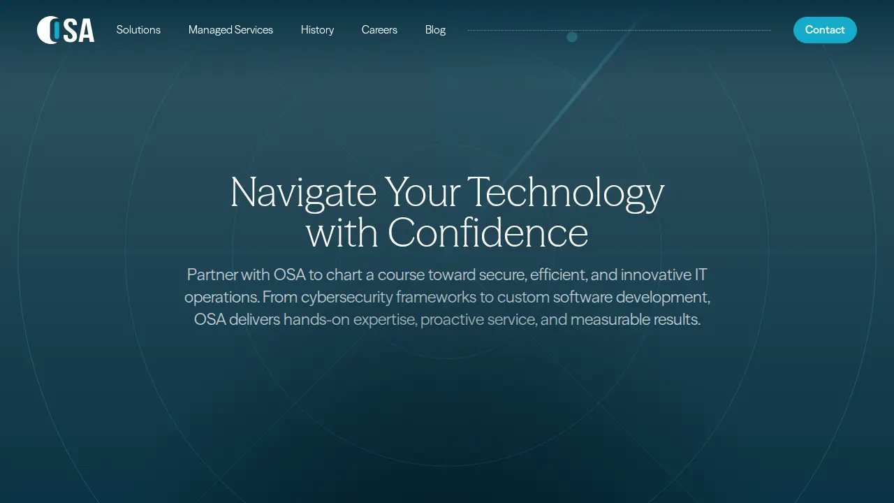 OSA Technology Partners website