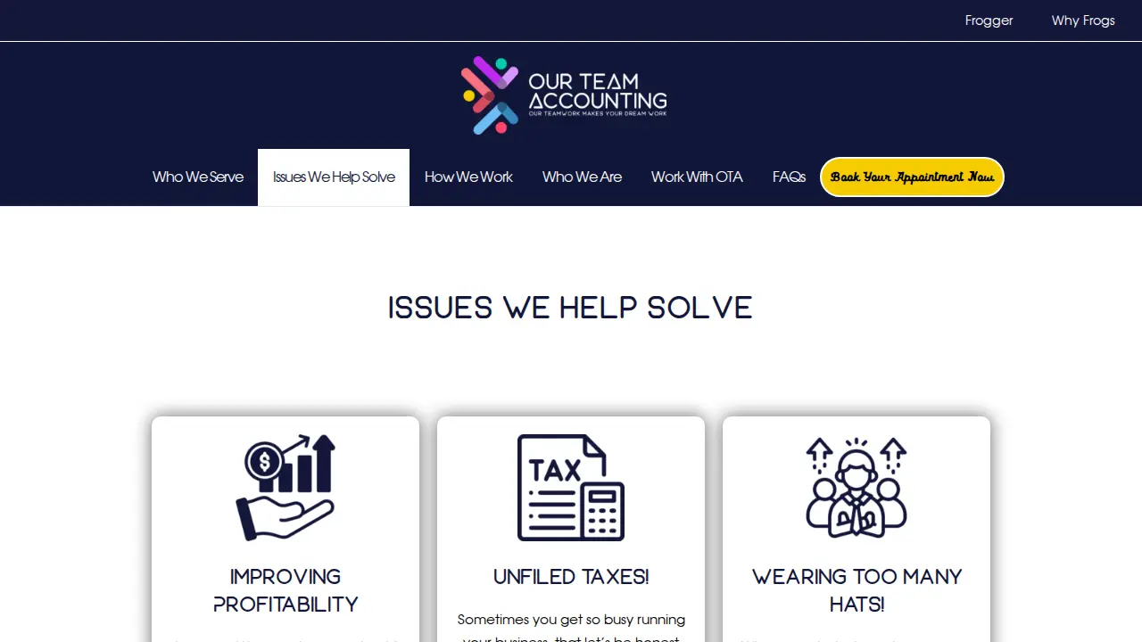Our Team Accounting page