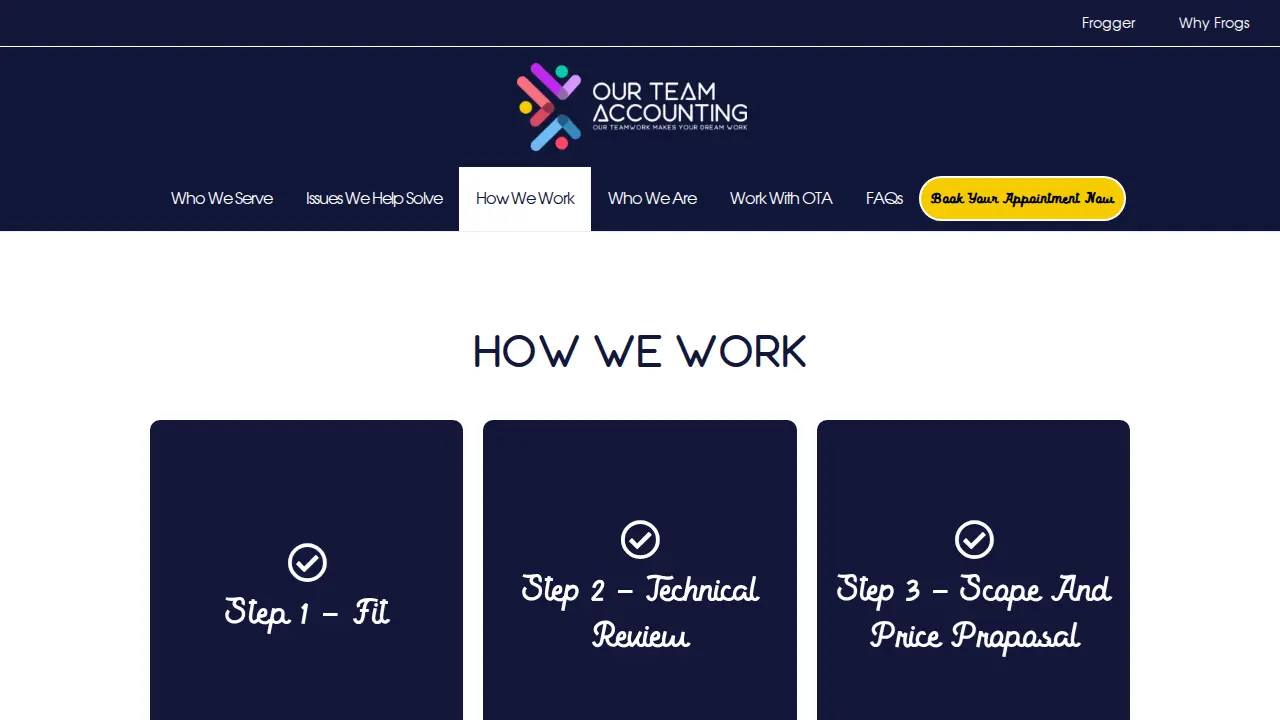 Our Team Accounting page