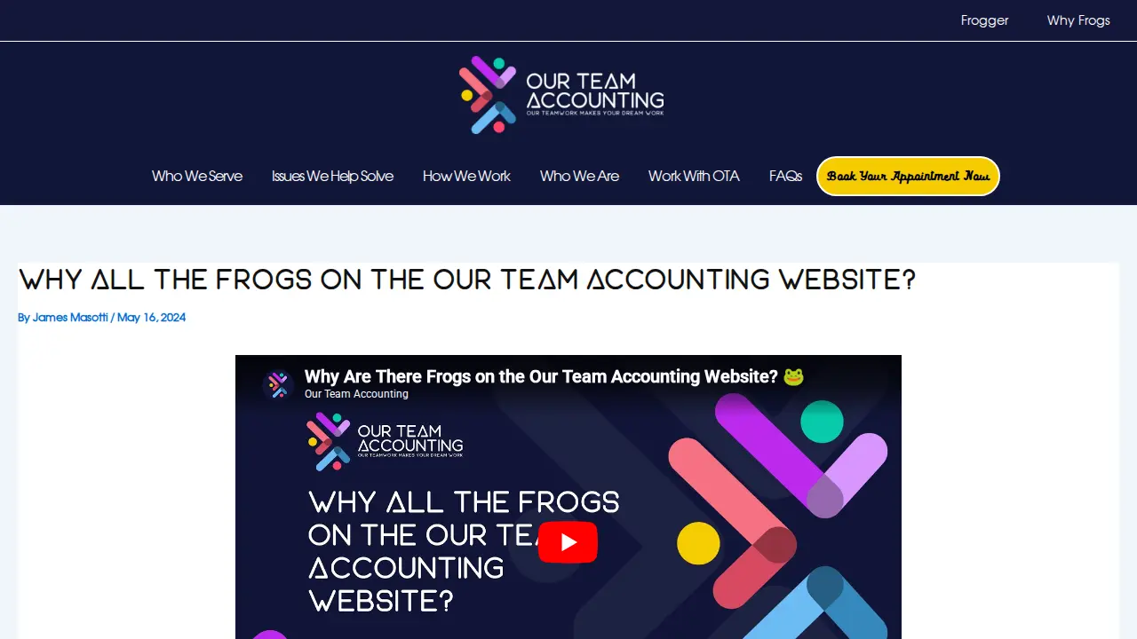 Our Team Accounting page