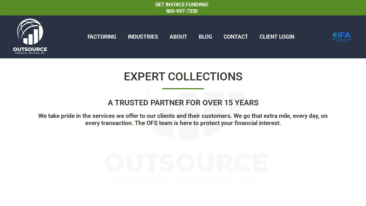 Outsource Financial Services page