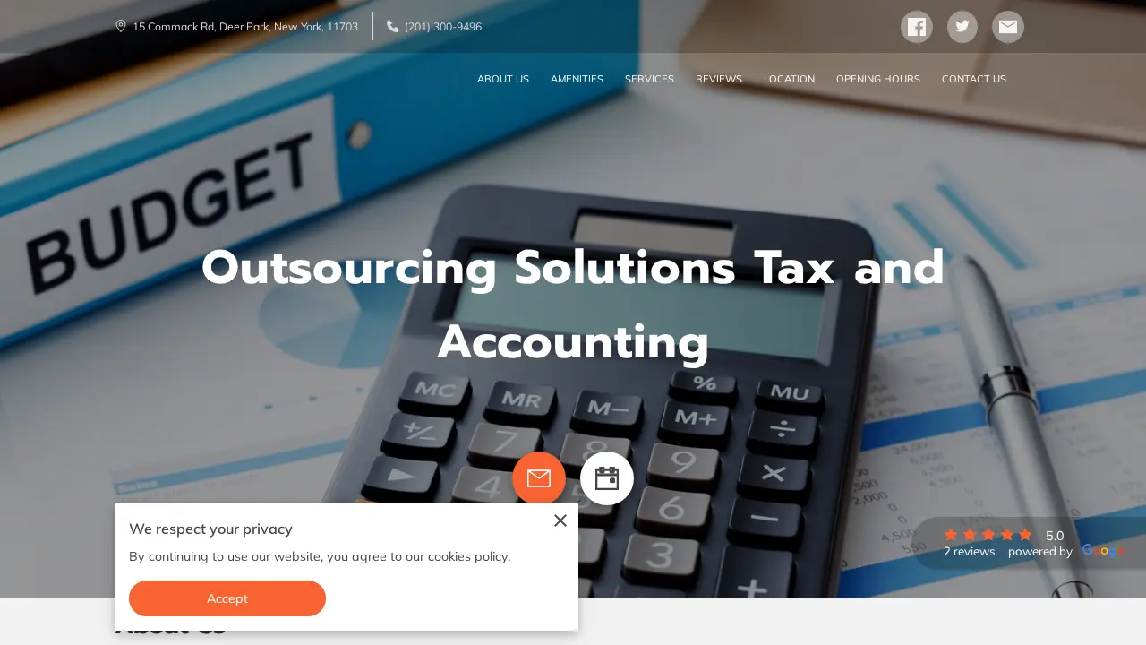 Outsourcing Solutions Tax and Accounting page
