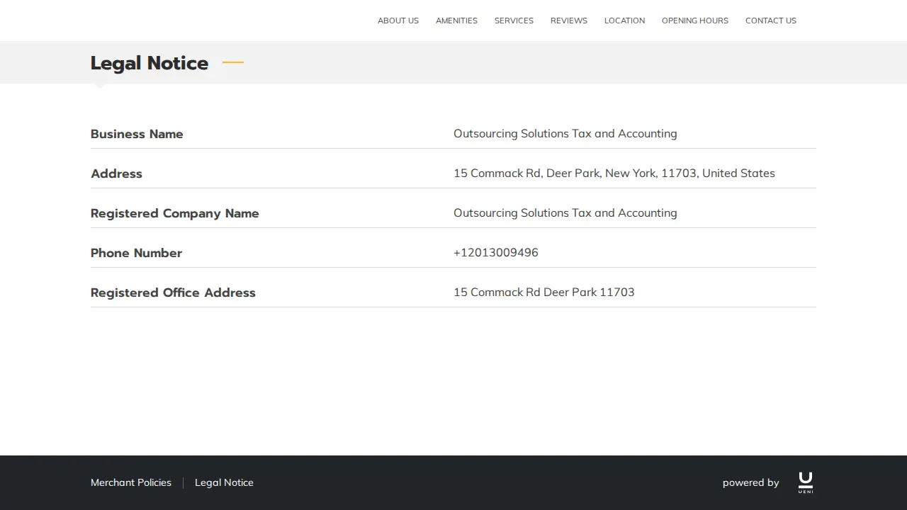 Outsourcing Solutions Tax and Accounting page