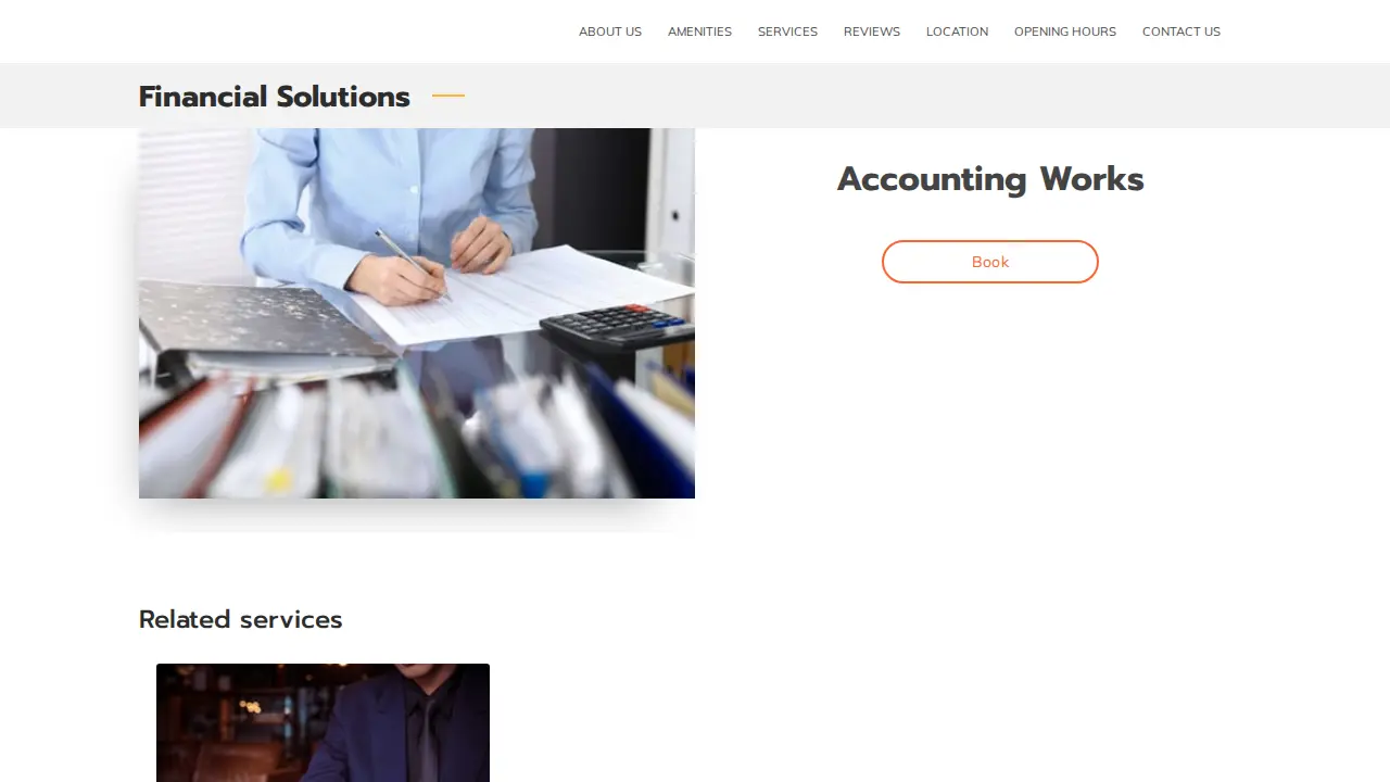Outsourcing Solutions Tax and Accounting page