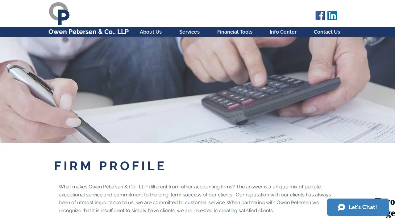 Owen Petersen & Co., LLP page