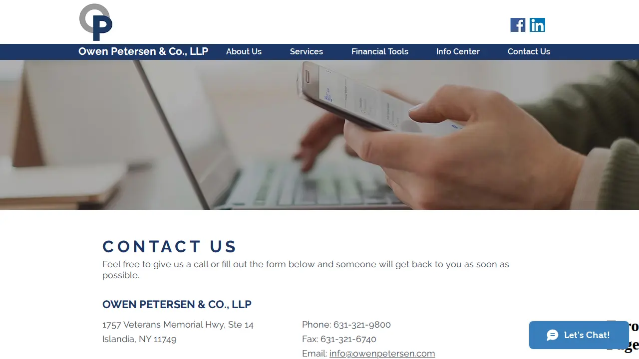 Owen Petersen & Co., LLP page