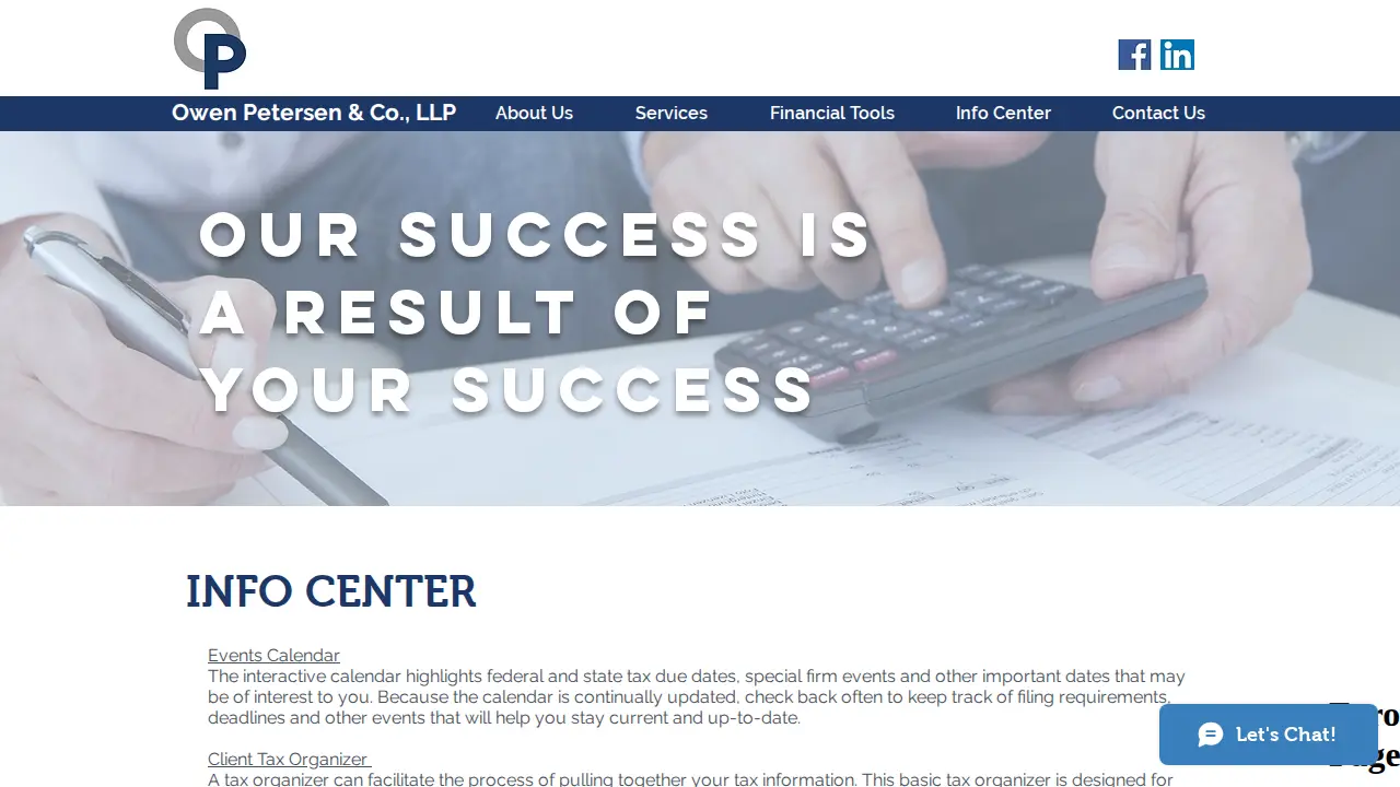 Owen Petersen & Co., LLP page