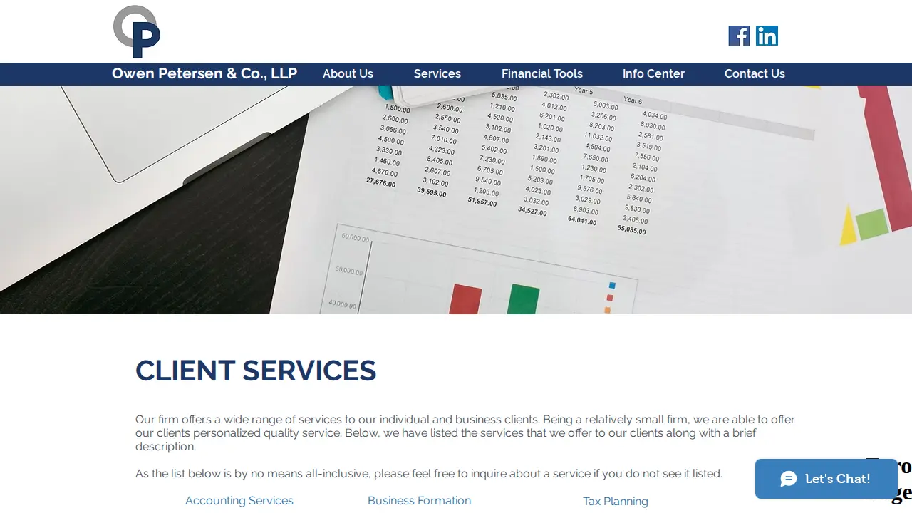 Owen Petersen & Co., LLP page