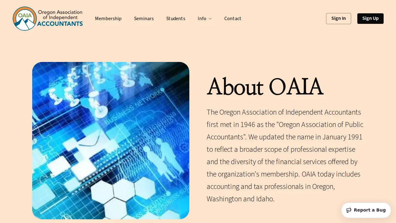 OREGON ASSOCIATION OF INDEPENDENt ACCOUNTS page