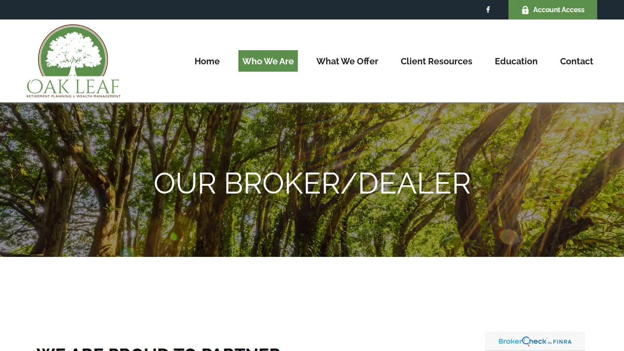 Oak Leaf Wealth Management page