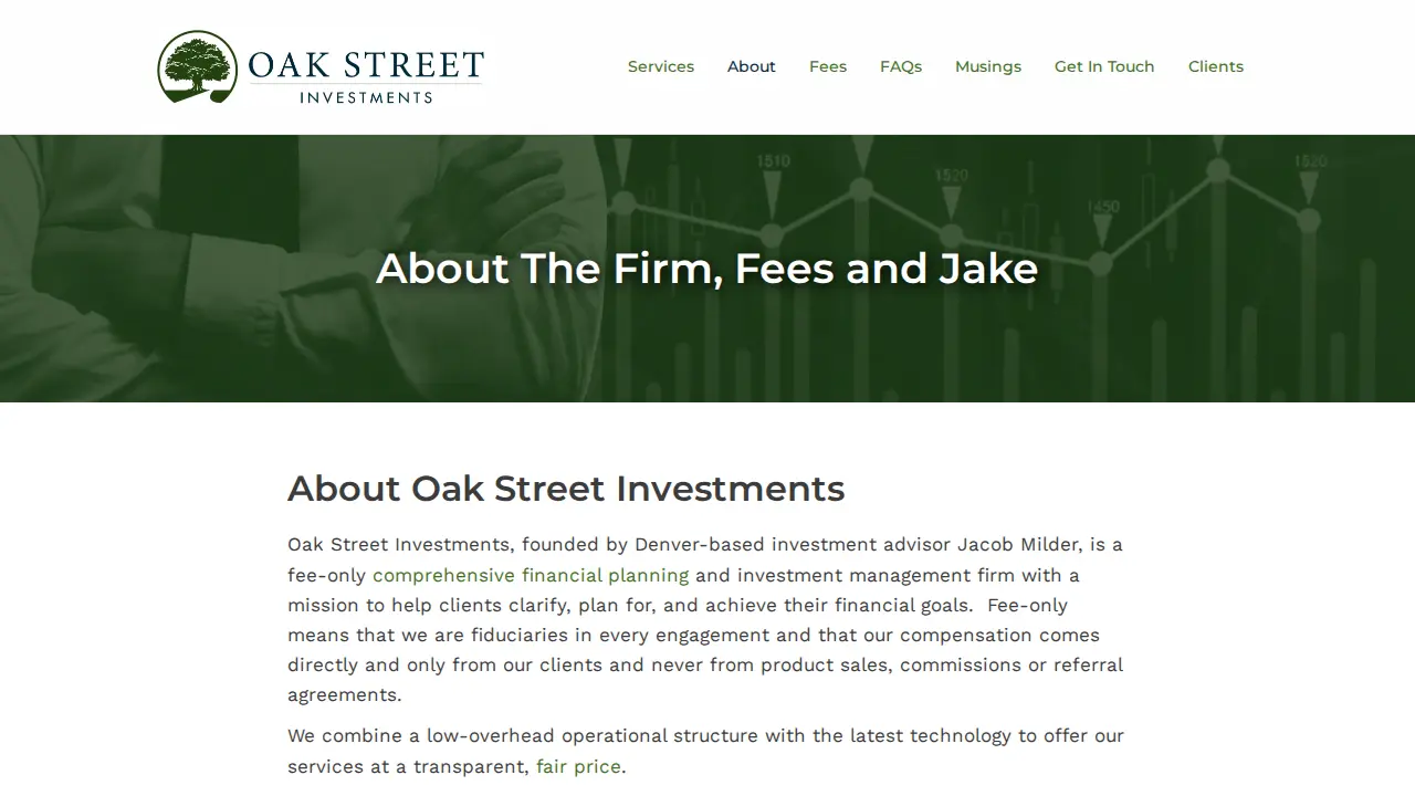 Oak Street Investments page