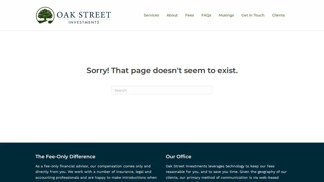 Oak Street Investments page