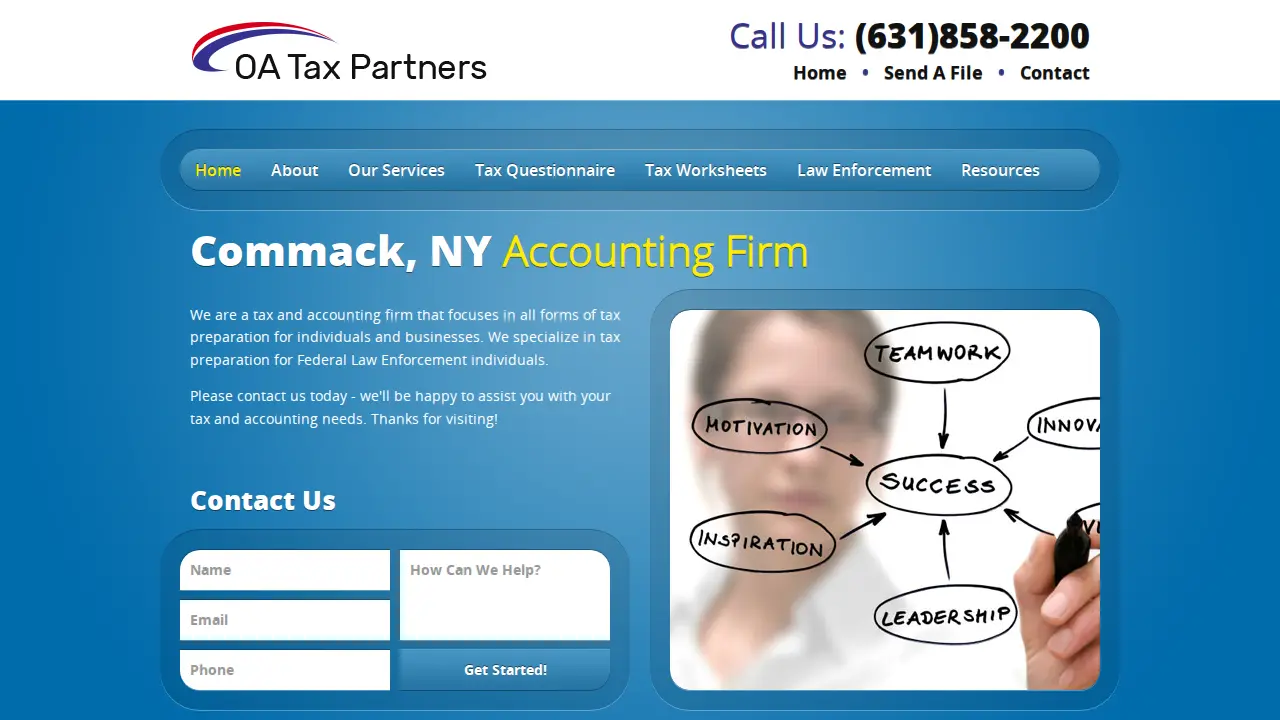 OA Tax Partners page