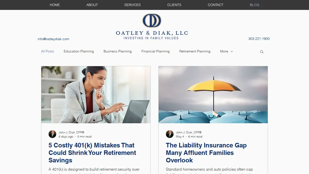 Oatley & Diak, LLC page