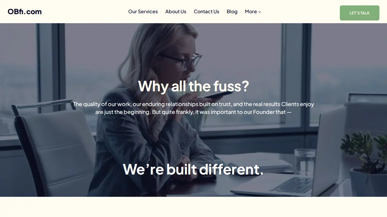 Oberdorfer Financial | Advisors & Services page