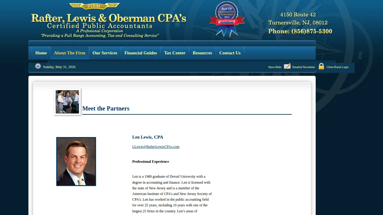 Edward M Oberman Firm page