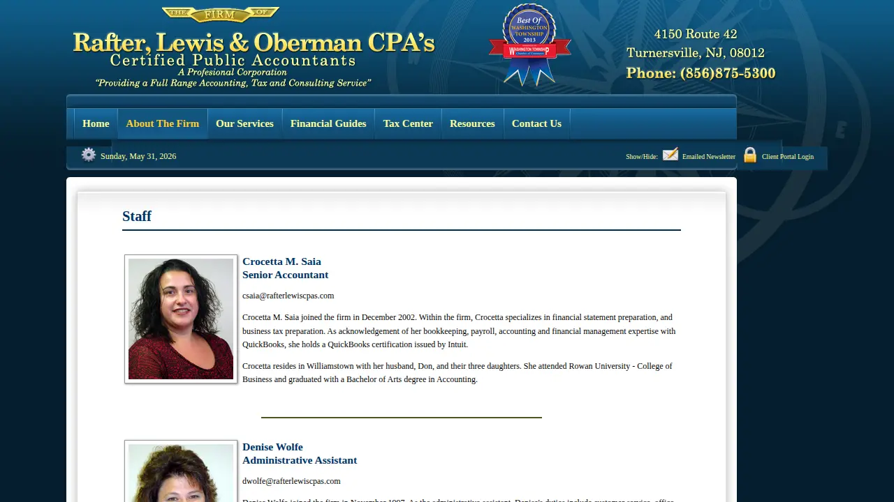 Edward M Oberman Firm page