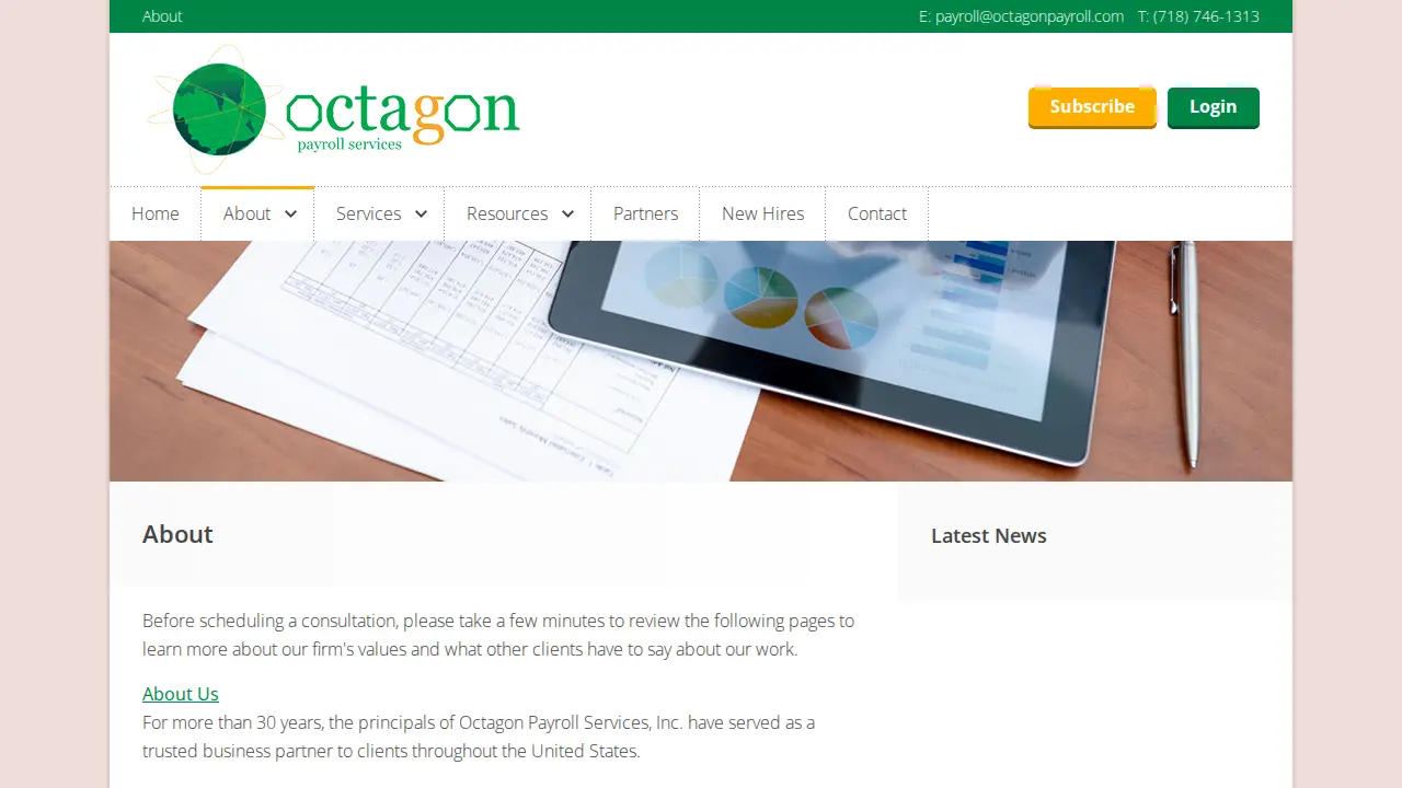 Octagon Payroll Services Inc page